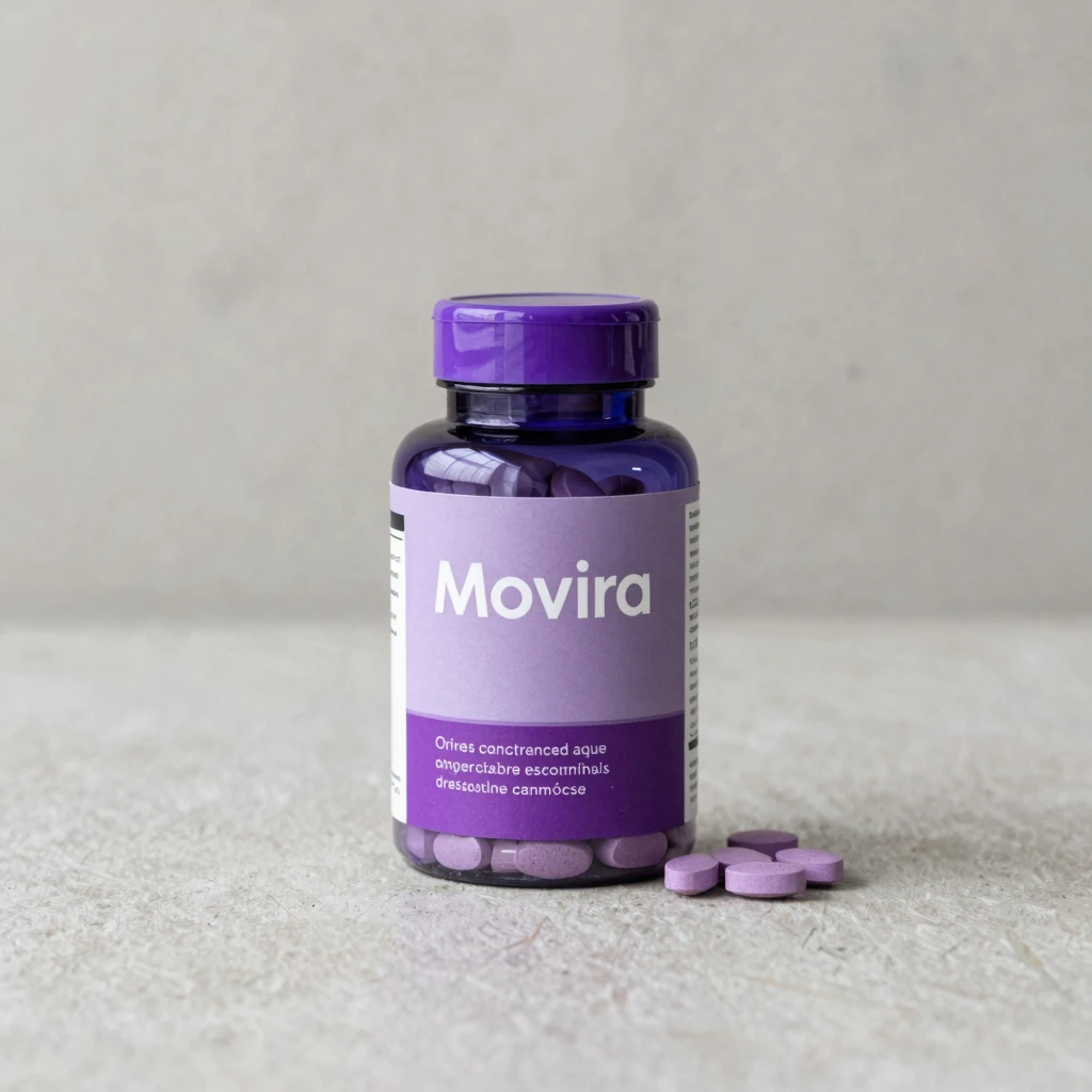 Stylized capsules and gradient lighting representing Movira daily blend